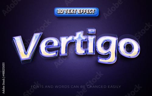 Vertigo editable text effect style