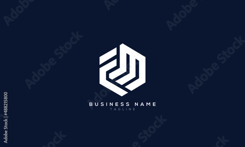 FM, MF, FE, EF, FW, WF, Abstract initial monogram letter alphabet logo design