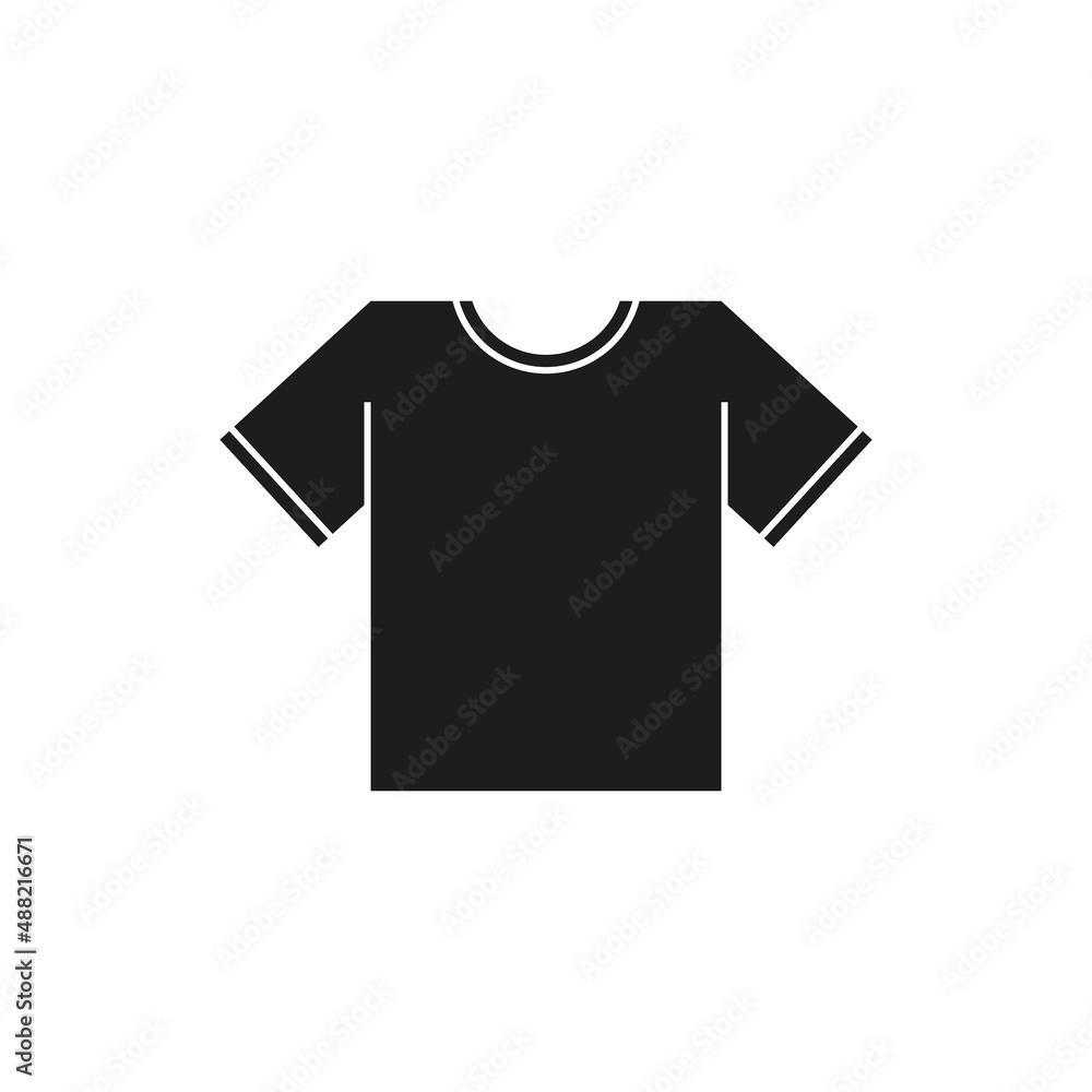 T-shirt icon. Simple vector illustration on a white background. T-shirt icon. Simple vector illustration on a white background.