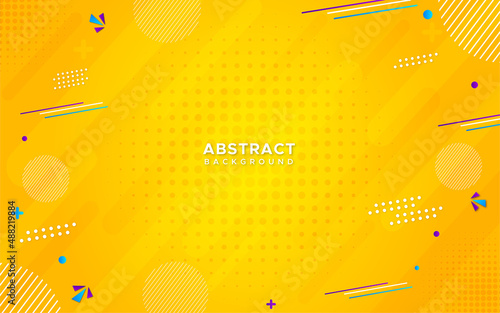 Φωτογραφία Stylish bright yellow color background
