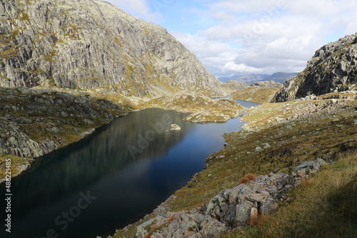 Fototapeta Naklejka Na Ścianę i Meble -  Beautiul Landscape near Hytehaugen, Norway