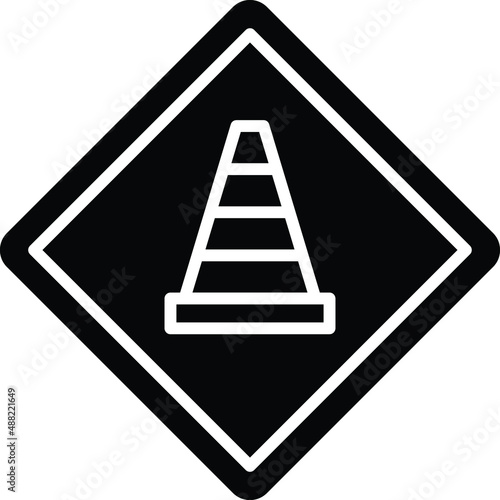 Road Work Icon Style