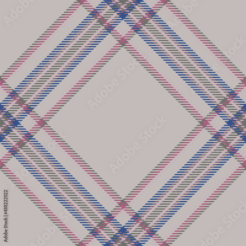 Plaid pattern vector. Check fabric texture. Seamless textile design for clothes, paper print.
