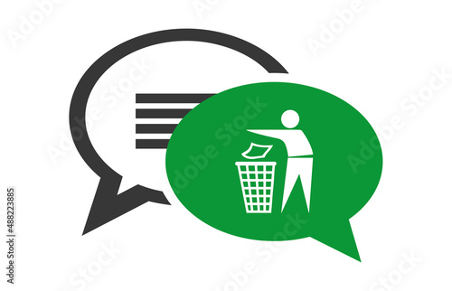 Logo ordures ménagères.