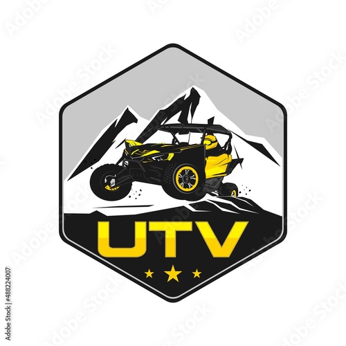 utv vehicle design logo icon vector