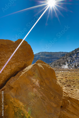 Dinosaur footprints in Parowan photo