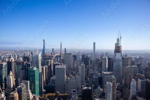 View of the Central Park from the top of the Empire State Bulding, New York, USA
