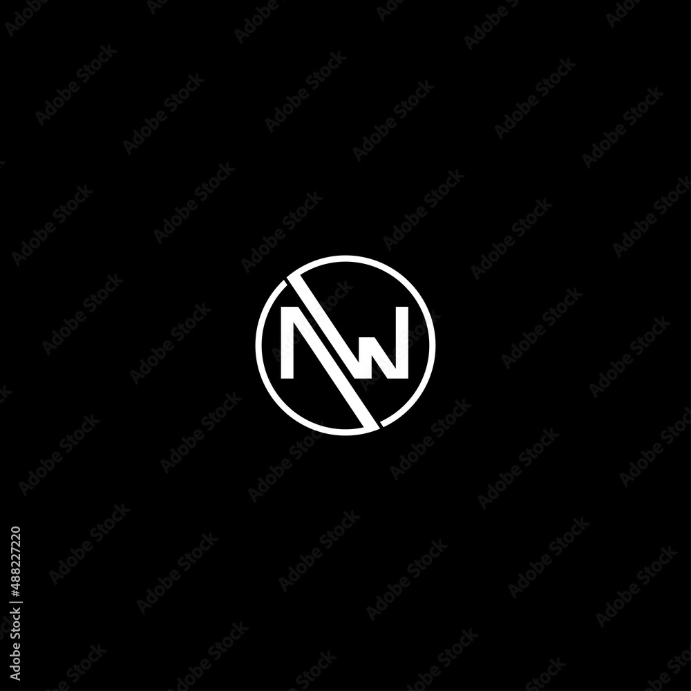 AW INITIAL IN CIRCLE LOGO DESIGN AW INITIAL IN CIRCLE LOGO DESIGN