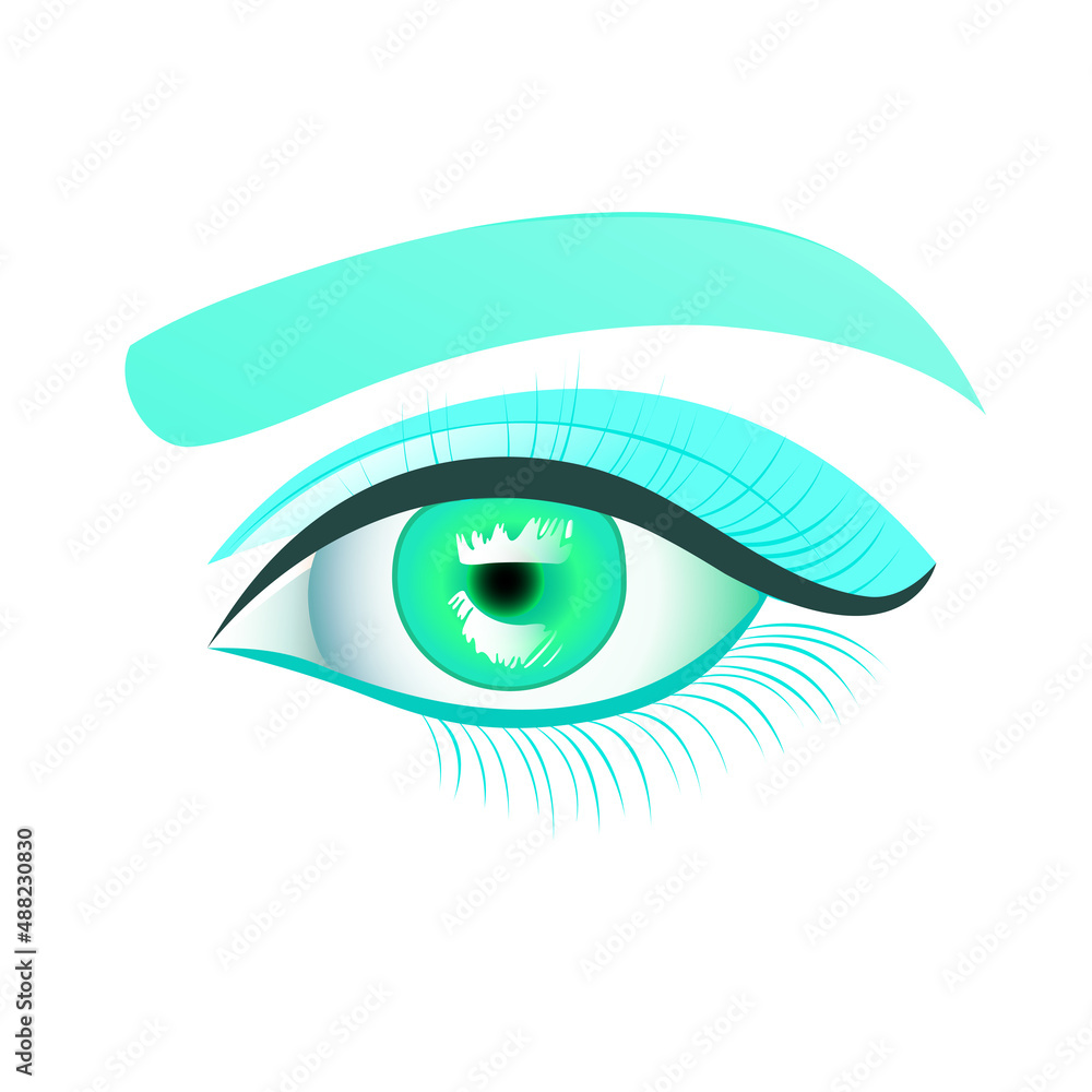 eye isolated on white eye isolated on white