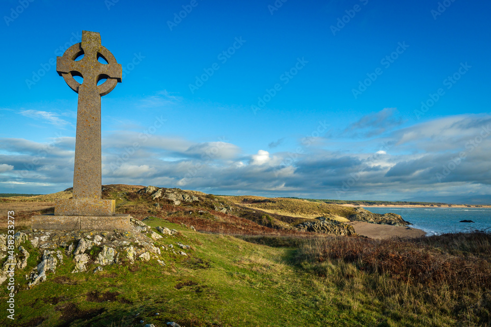 Celtic Cross Llanddwyn Island Anglesey North Wales