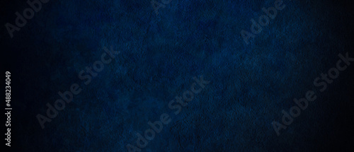 Abstract wall background, photo backdrop. Dark blue. © Alex