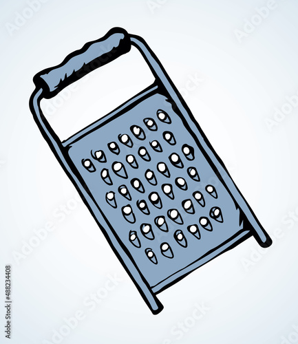 Iron grater. Vector drawing icon