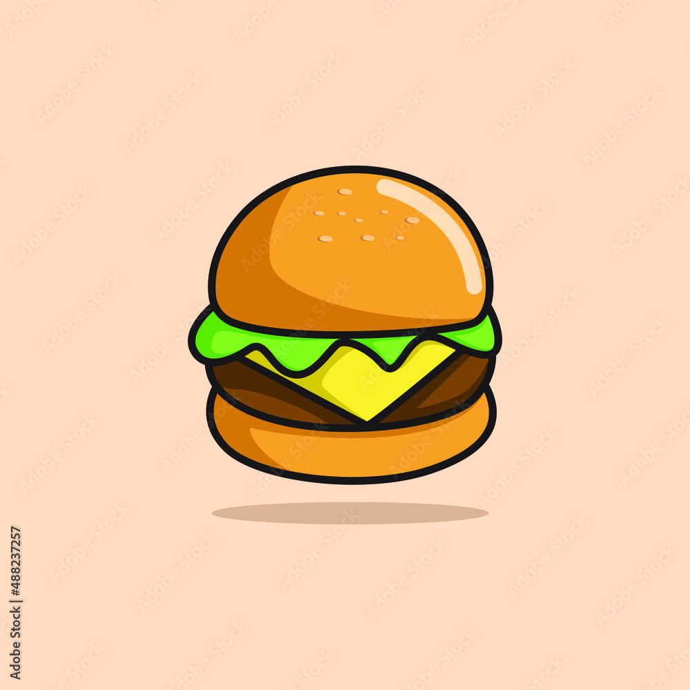 illustration of a hamburger illustration of a hamburger