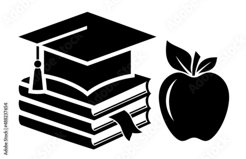 Abstract educational vector icon