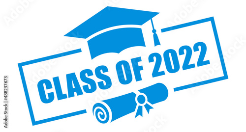 Class of 2022 year vector sign