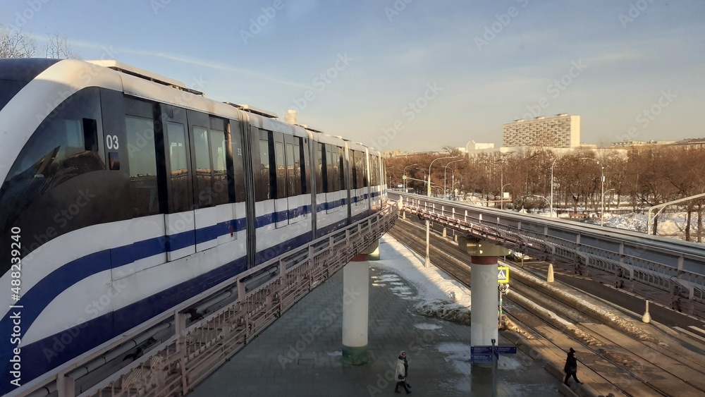 Fototapeta premium train on the railway