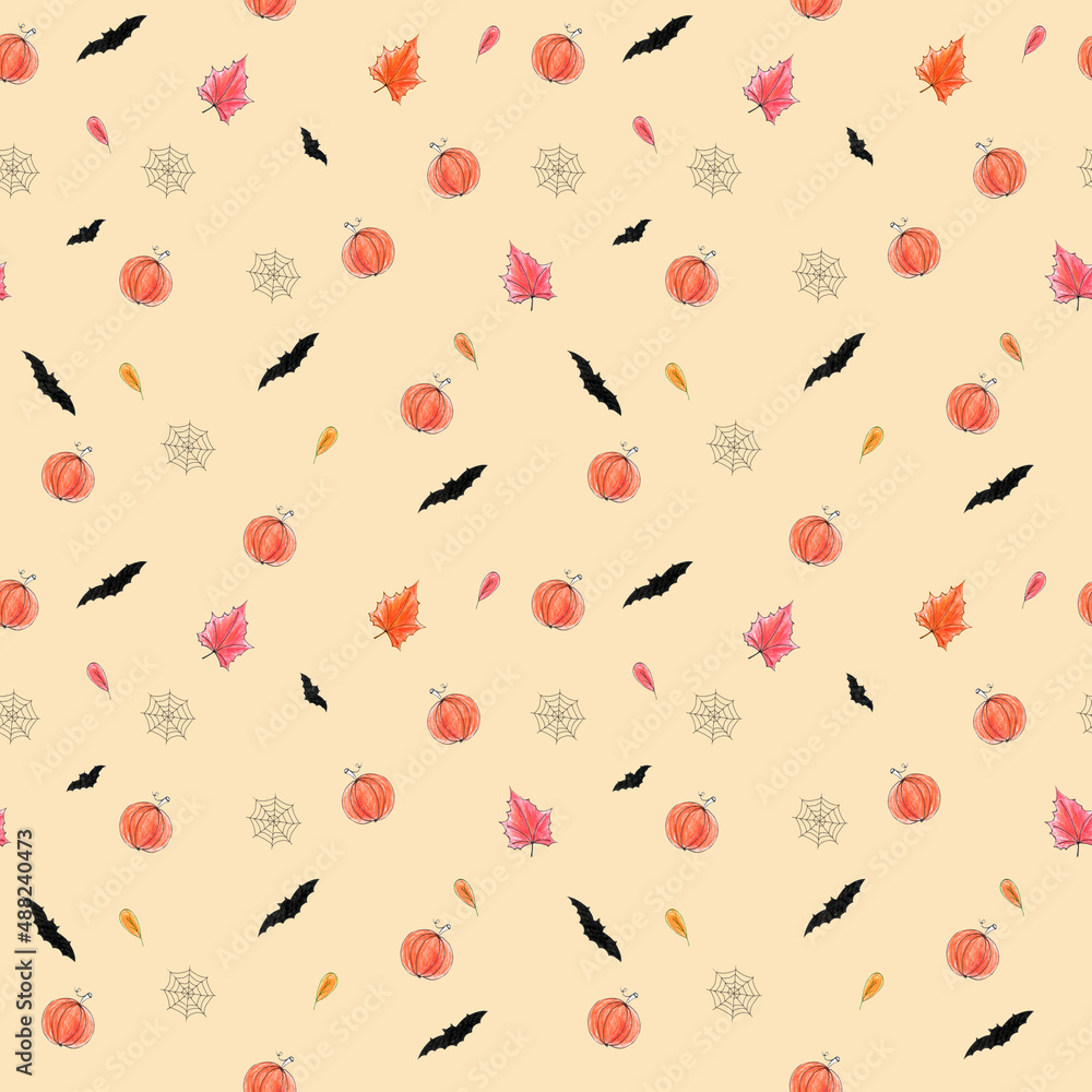 seamless background with autumn leaves seamless background with autumn leaves