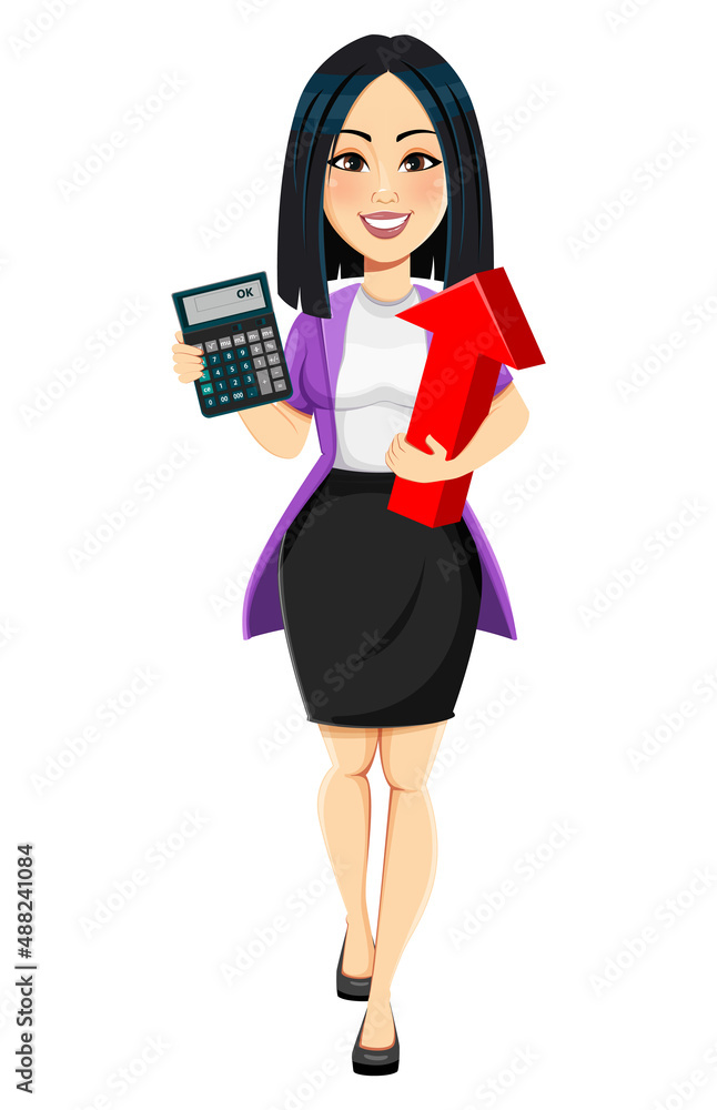 Concept of modern young Asian business woman Concept of modern young Asian business woman