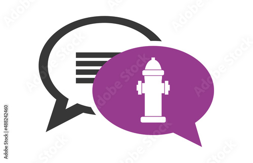 Logo borne d'incendie.