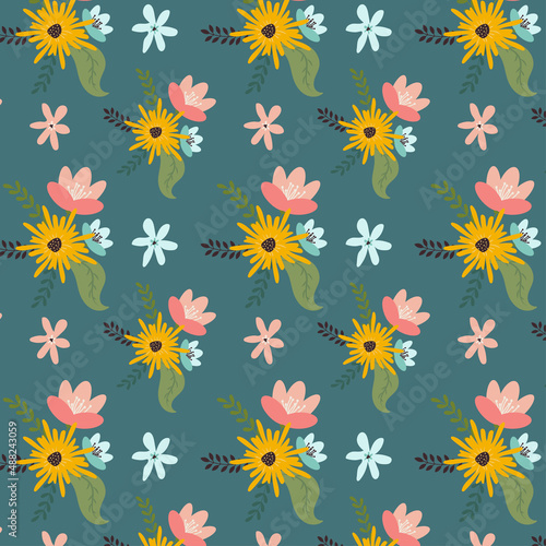 floral pattern flowers and plants background flower pattern