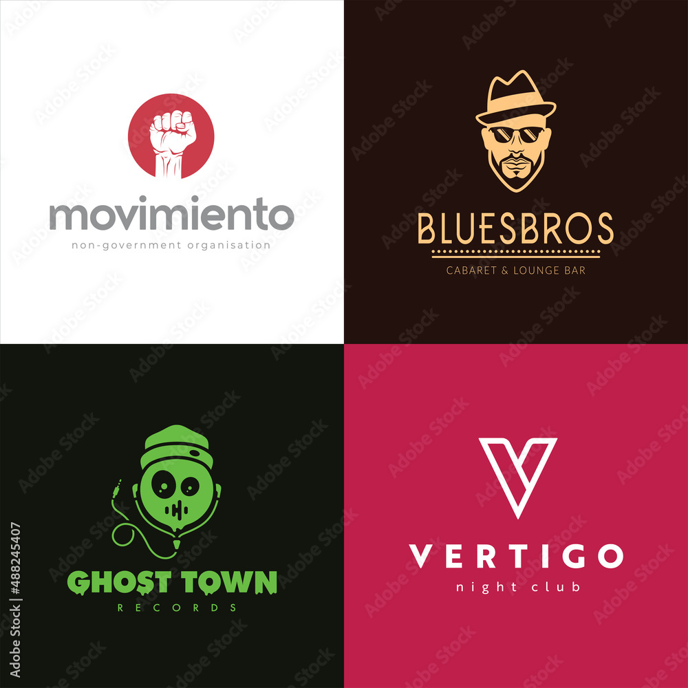 REBEL LOGO COLLECTION can be used for businesses like Bars, Pubs, Music Band, Music & Record Companies, Night Clubs, Cafeterias, Human Rights Rally