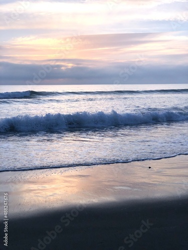 sunset on the beach