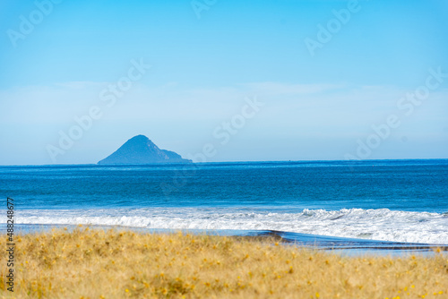 Vászonkép Moutohora Island, also known as Whale Island, a small uninhabited island off the Bay of Plenty coast