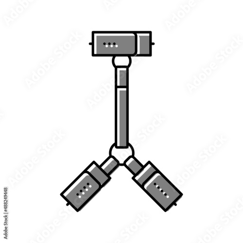 bondage sex toy color icon vector illustration