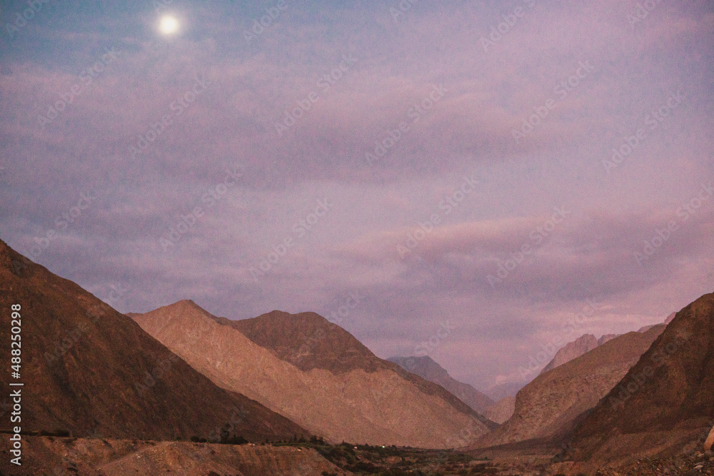 Naklejka premium landscape in the desert