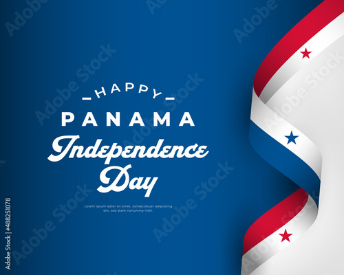 Happy Panama Independence Day November 28th Celebration Vector Design Illustration. Template for Poster, Banner, Advertising, Greeting Card or Print Design Element