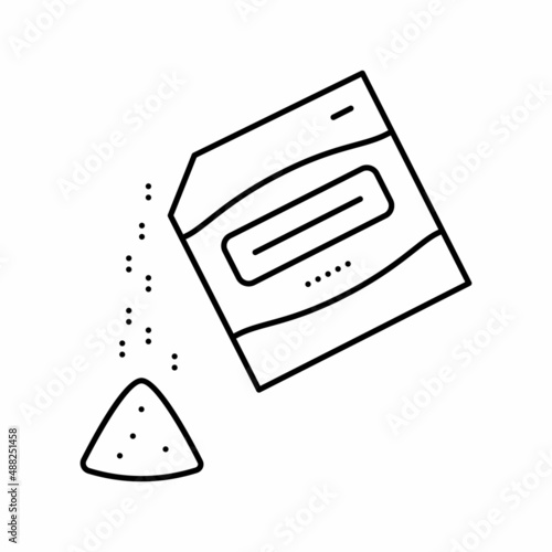 sorption probiotics line icon vector illustration