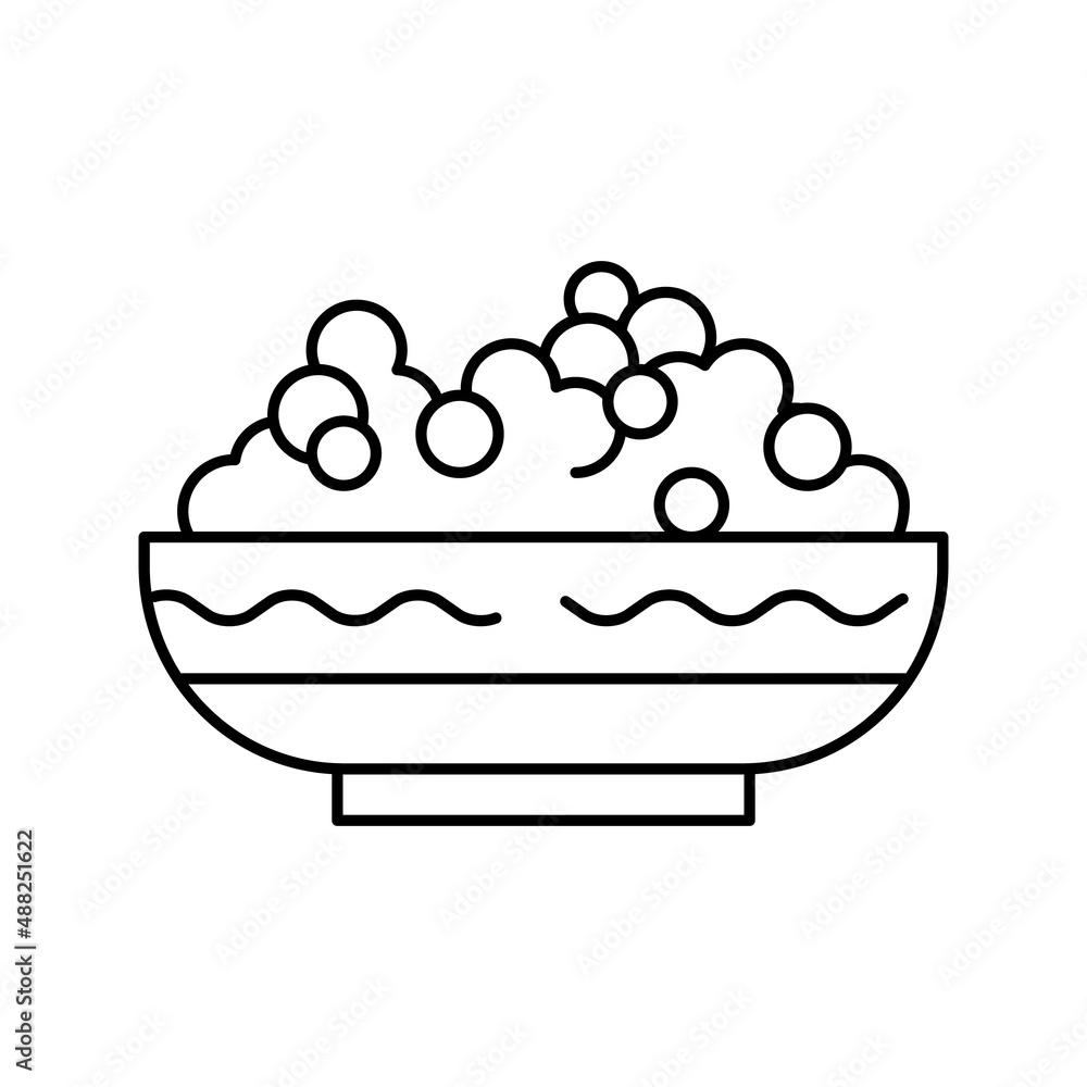 plate peas line icon vector illustration plate peas line icon vector illustration