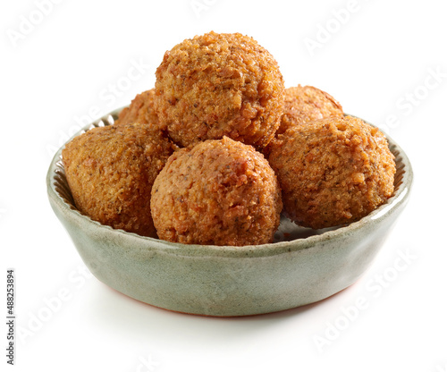 bowl of falafel balls