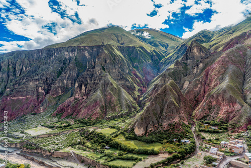 Argentina, the village of Iruya,  view of the mountain landscape photo