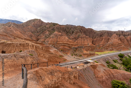 Northern Argentina, landscape and road near Maimara.