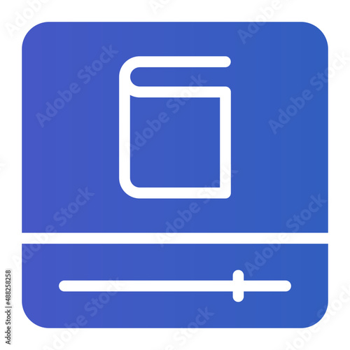 audiobook gradient icon
