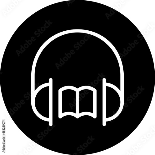 audiobook glyph icon