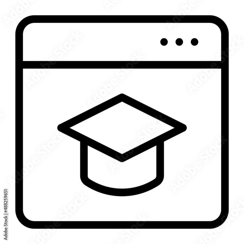bachelor line icon