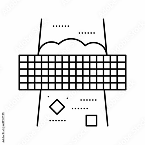 filtration machine line icon vector illustration