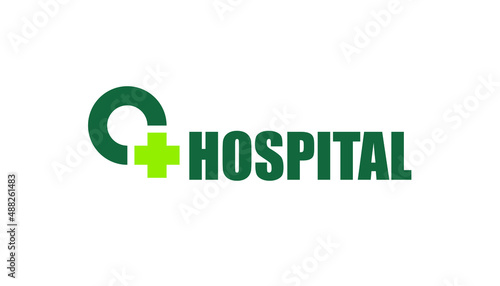 letter o plus hospital medical center logo, clinic logo, healthcare logo