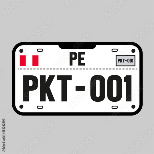 Placa de auto
