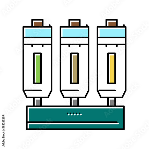 refining olive color icon vector illustration