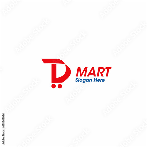 D mart logo design template element. vector logotype