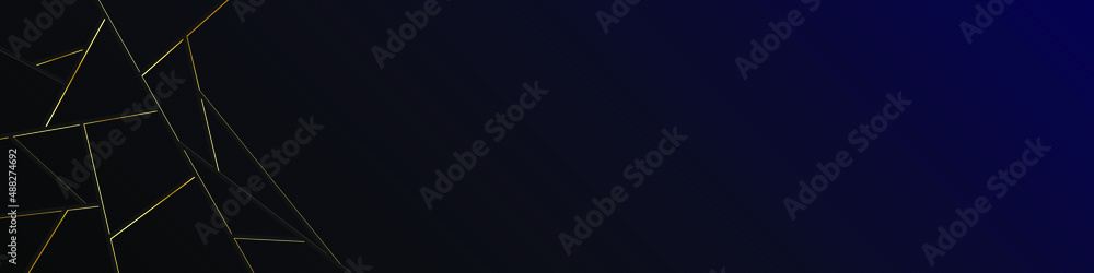 Fototapeta premium Dark black and Gold mosaic background. Modern dark abstract vector texture