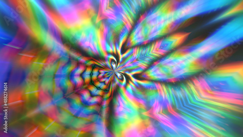 Abstract iridescent iridescent glowing background.
