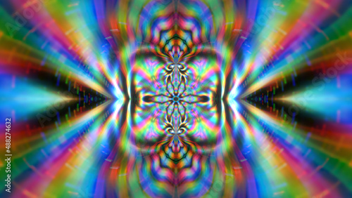 Abstract iridescent iridescent glowing background.