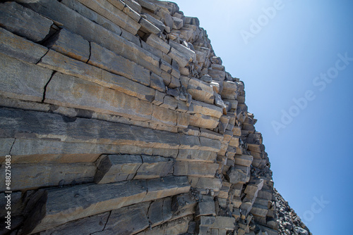 Basaltic rock face