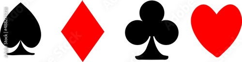 Playing cards icon isolated on a white background..eps