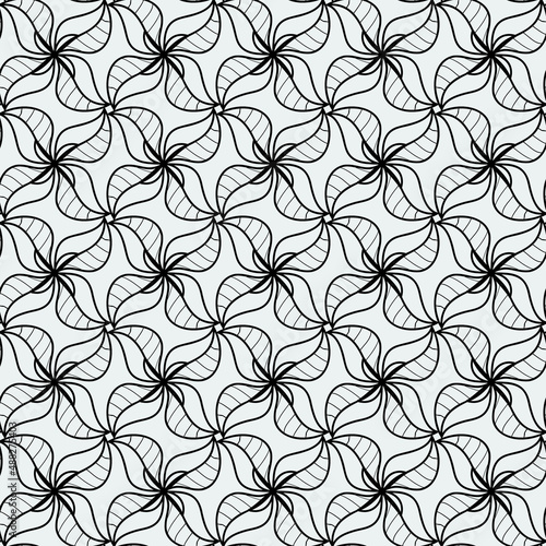 Floral line pattern © Ольга Бирюкова