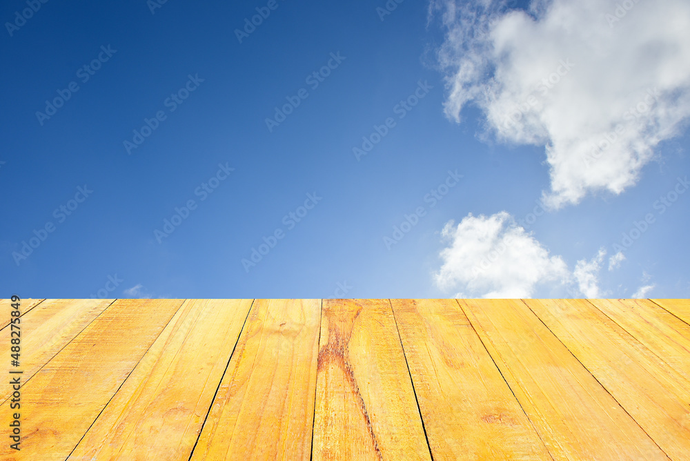Pastel Colorful sky and cloud white. Beautiful afternoon bule sky and cloud white.wood background. Pastel Colorful sky and cloud white. Beautiful afternoon bule sky and cloud white.wood background.
